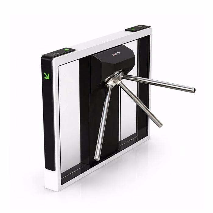 VARITO V-Q10 tripod turnstile gate for secure pedestrian access control in commercial and industrial facilities