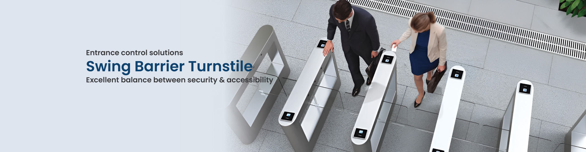 Swing Barrier Gate Banner