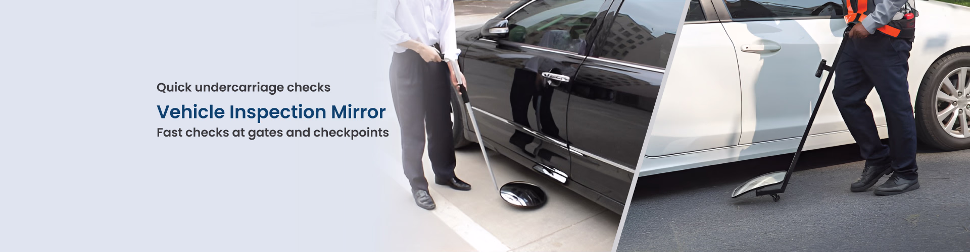 Under Vehicle Inspection Mirror Banner
